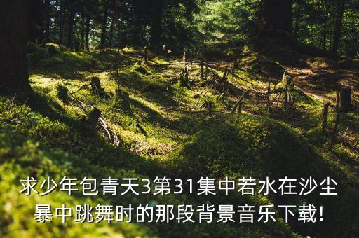 求少年包青天3第31集中若水在沙尘暴中跳舞时的那段背景音乐下载!