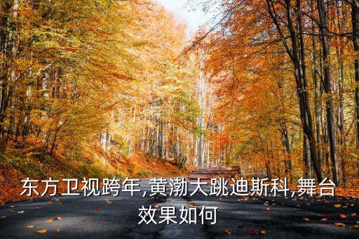 东方卫视跨年,黄渤大跳迪斯科,舞台效果如何
