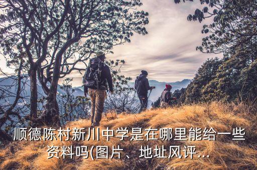  顺德陈村新川中学是在哪里能给一些资料吗(图片、地址风评...