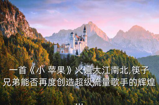 一首《小 苹果》火遍大江南北,筷子兄弟能否再度创造超级流量歌手的辉煌...