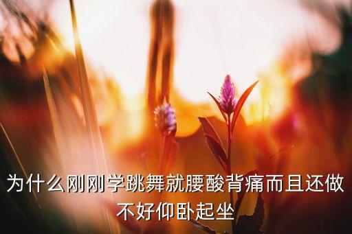 为什么刚刚学跳舞就腰酸背痛而且还做不好仰卧起坐