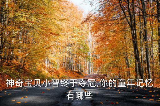 神奇宝贝小智终于夺冠,你的童年记忆有哪些