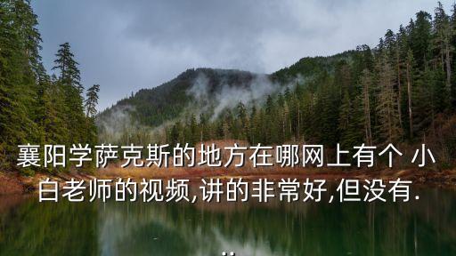 襄阳学萨克斯的地方在哪网上有个 小白老师的视频,讲的非常好,但没有...