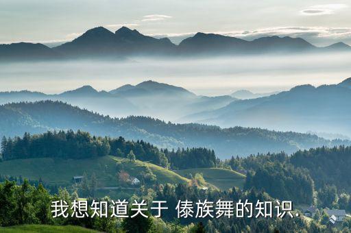 我想知道关于 傣族舞的知识.