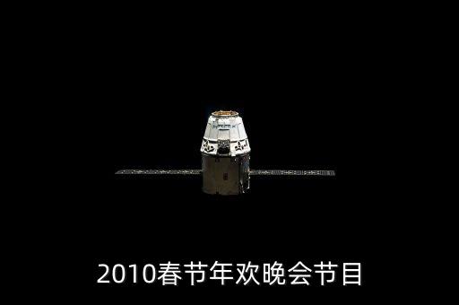 2010春节年欢晚会节目