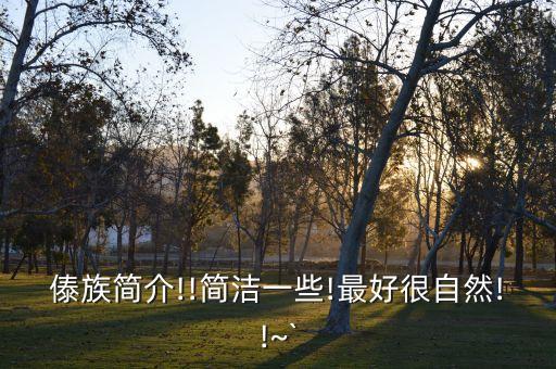 傣族简介!!简洁一些!最好很自然!!~`