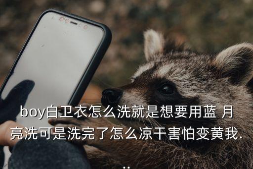boy白卫衣怎么洗就是想要用蓝 月亮洗可是洗完了怎么凉干害怕变黄我...