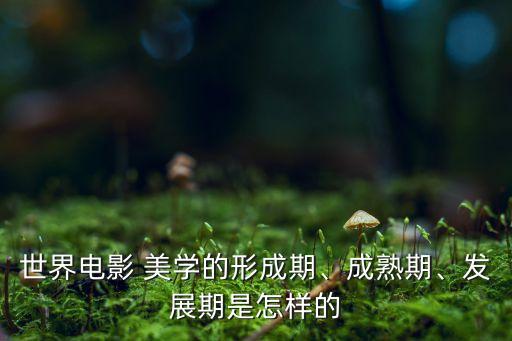 世界电影 美学的形成期、成熟期、发展期是怎样的