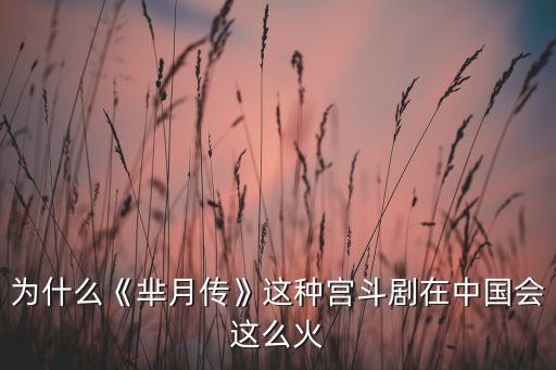 为什么《芈月传》这种宫斗剧在中国会这么火