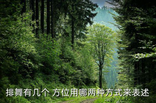 排舞有几个 方位用哪两种方式来表述
