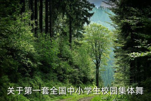 关于第一套全国中小学生校园集体舞