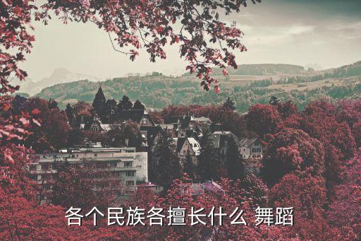 各个民族各擅长什么 舞蹈