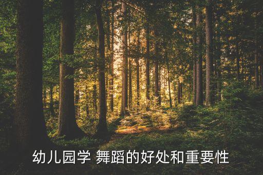 幼儿园学 舞蹈的好处和重要性
