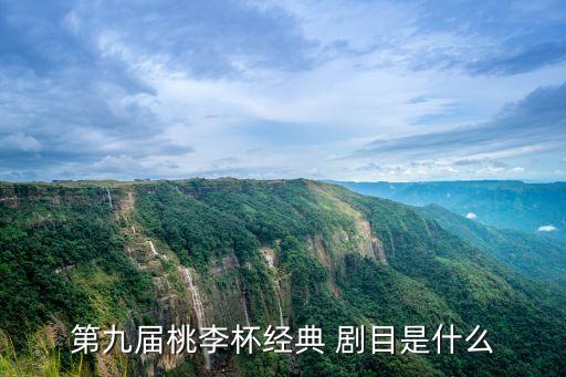 第九届桃李杯经典 剧目是什么