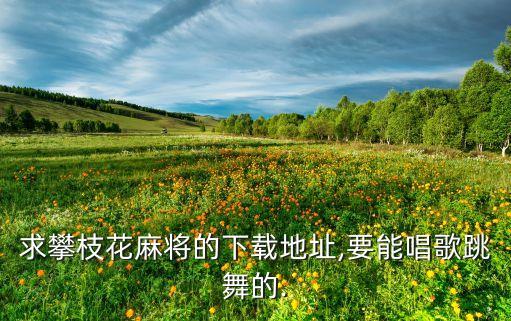 求攀枝花麻将的下载地址,要能唱歌跳舞的.
