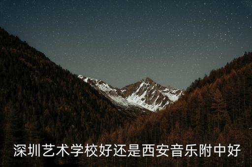  深圳艺术学校好还是西安音乐附中好
