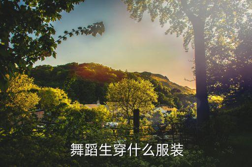  舞蹈生穿什么服装