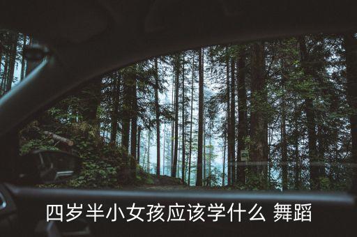 四岁半小女孩应该学什么 舞蹈
