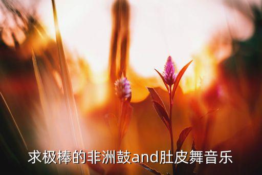 求极棒的非洲鼓and肚皮舞音乐