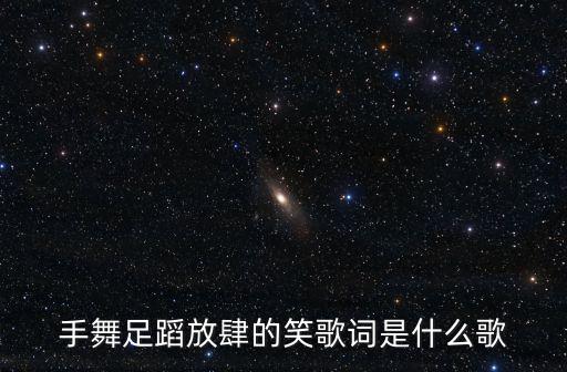 手舞足蹈放肆的笑歌词是什么歌