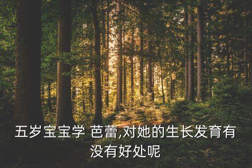 五岁宝宝学 芭蕾,对她的生长发育有没有好处呢