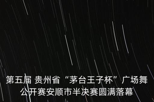 第五届 贵州省“茅台王子杯”广场舞公开赛安顺市半决赛圆满落幕