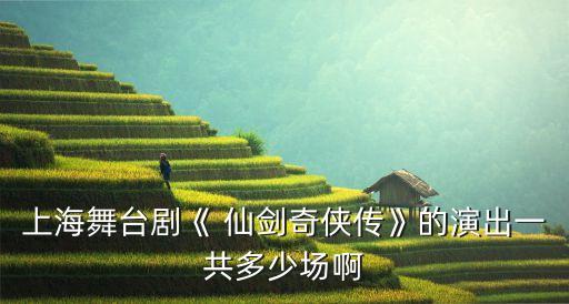 上海舞台剧《 仙剑奇侠传》的演出一共多少场啊
