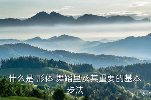 什么是 形体 舞蹈里及其重要的基本步法