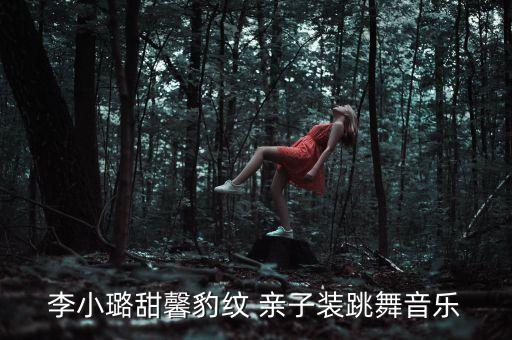 李小璐甜馨豹纹 亲子装跳舞音乐