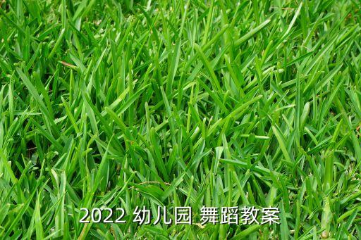 2022 幼儿园 舞蹈教案