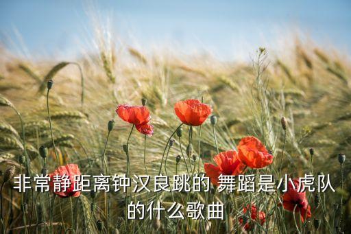 非常静距离钟汉良跳的 舞蹈是小虎队的什么歌曲