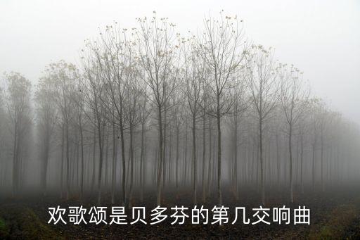 欢歌颂是贝多芬的第几交响曲