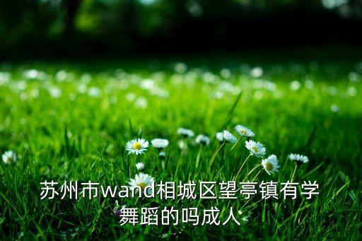  苏州市wand相城区望亭镇有学 舞蹈的吗成人