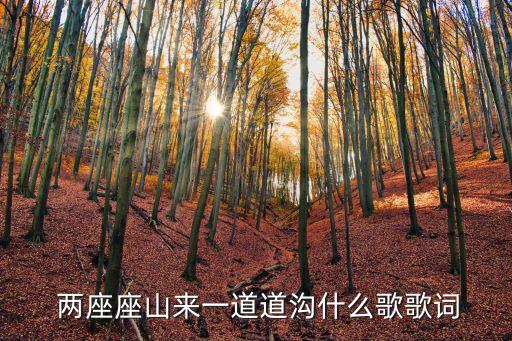  两座座山来一道道沟什么歌歌词