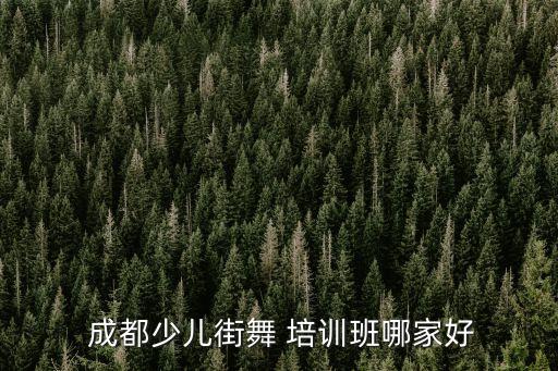 成都哪个孩子舞蹈培训机构,舞蹈培训机构的老师不喜欢孩子怎么办
