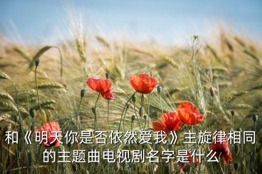 和《明天你是否依然爱我》主旋律相同的主题曲电视剧名字是什么