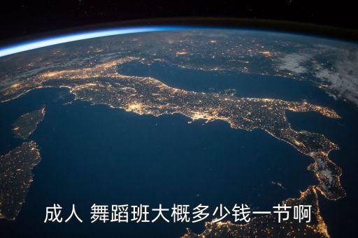 成人 舞蹈班大概多少钱一节啊