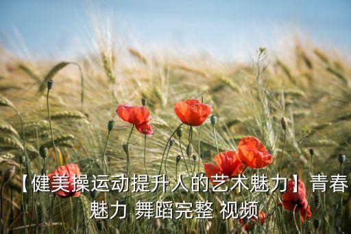 【健美操运动提升人的艺术魅力】青春魅力 舞蹈完整 视频