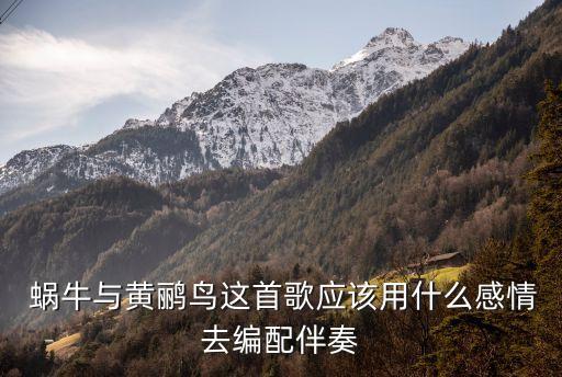  蜗牛与黄鹂鸟这首歌应该用什么感情去编配伴奏