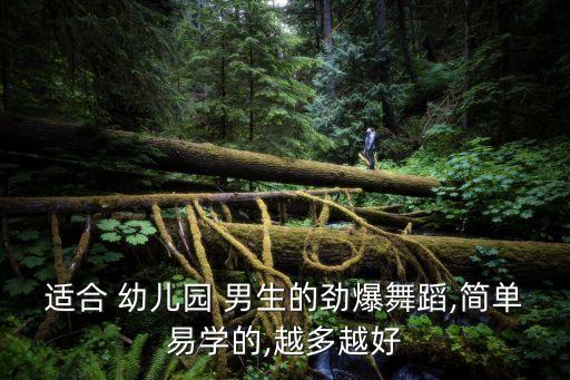 适合 幼儿园 男生的劲爆舞蹈,简单易学的,越多越好