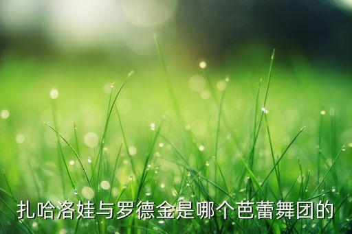 扎哈洛娃与罗德金是哪个芭蕾舞团的