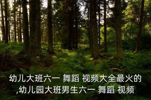 幼儿大班六一 舞蹈 视频大全最火的,幼儿园大班男生六一 舞蹈 视频