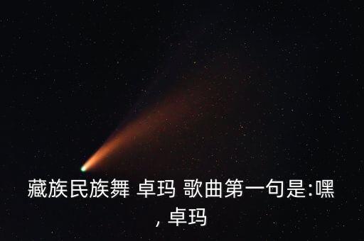 藏族民族舞 卓玛 歌曲第一句是:嘿, 卓玛