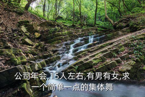 公司年会,15人左右,有男有女,求一个简单一点的集体舞