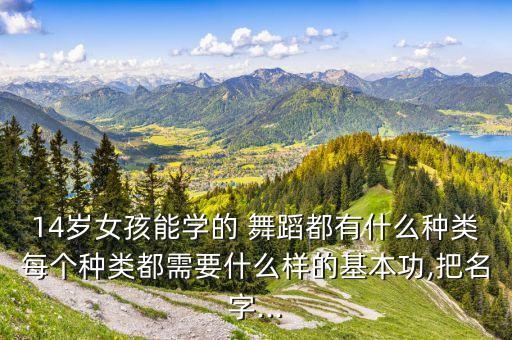 14岁女孩能学的 舞蹈都有什么种类每个种类都需要什么样的基本功,把名字...