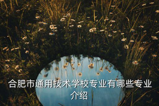  合肥市通用技术学校专业有哪些专业介绍