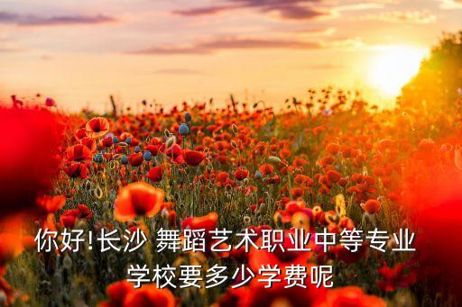 你好!长沙 舞蹈艺术职业中等专业 学校要多少学费呢