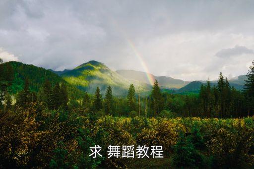 求 舞蹈教程