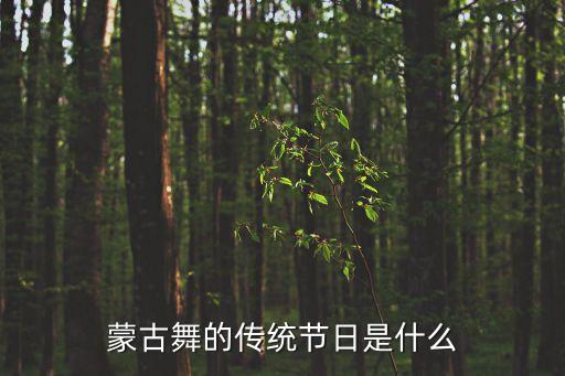 蒙古舞的传统节日是什么