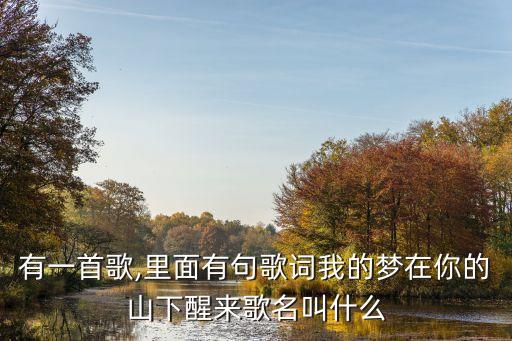 有一首歌,里面有句歌词我的梦在你的山下醒来歌名叫什么